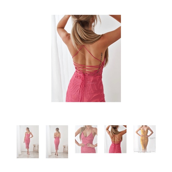 Khaleesi dress Salmon pink blondie boutique dress size 8 - Picture 4 of 5